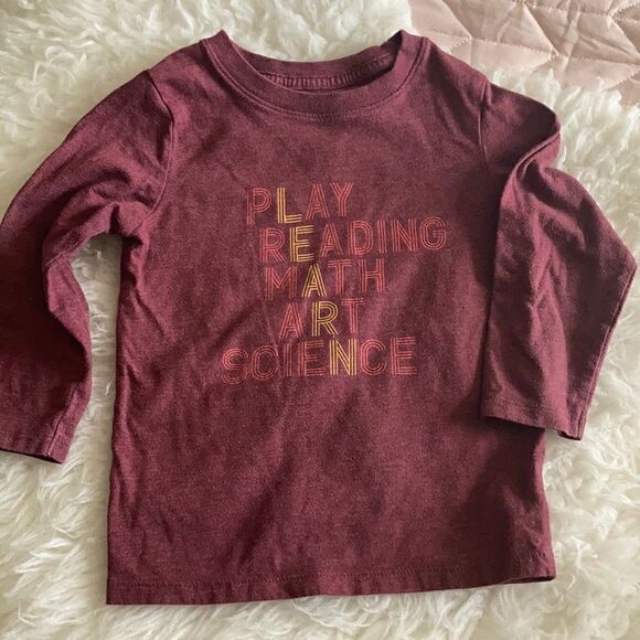 Cat & Jack maroon T-shirt  - Picture 1 of 3